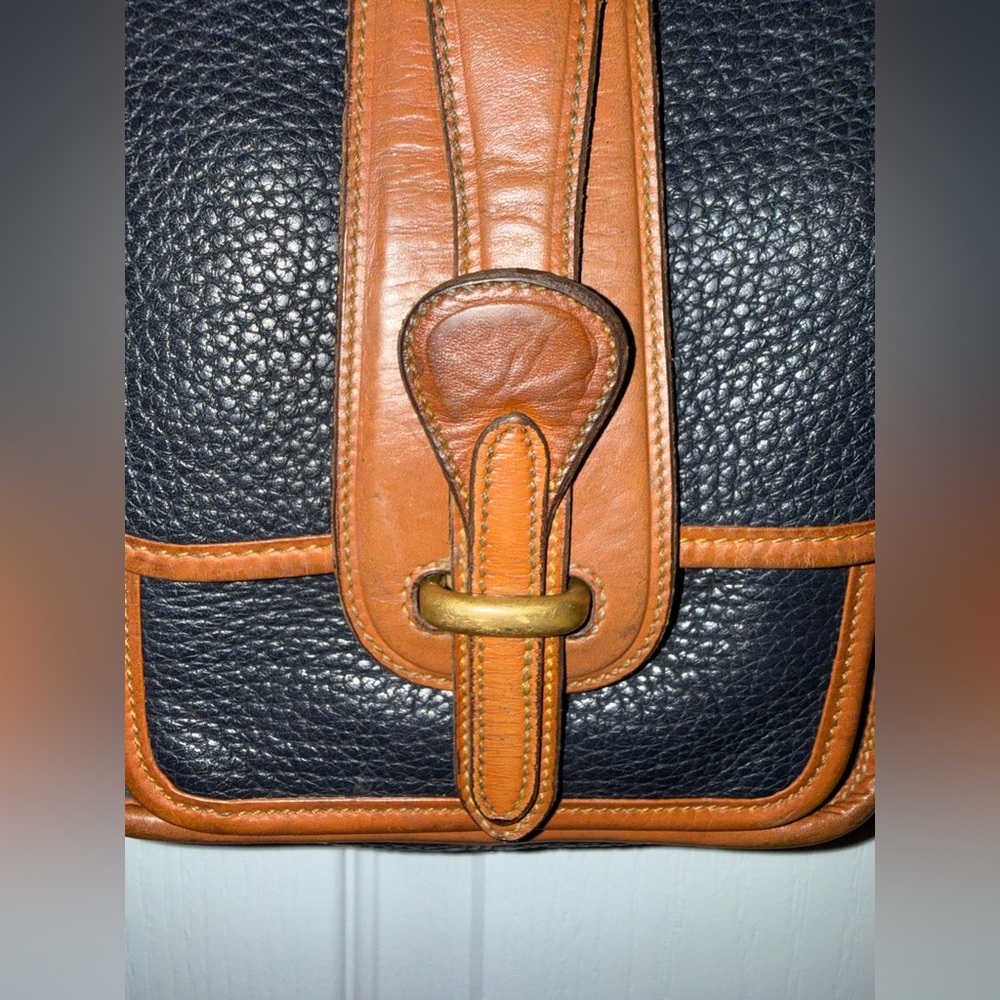Dooney & Bourke Blue and Brown Small Leather Bag - Picture 2 of 10